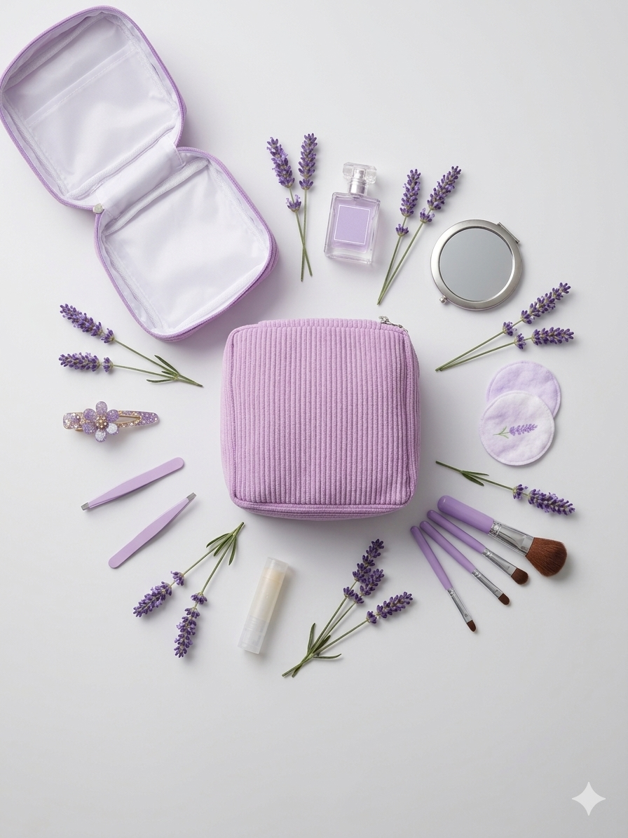Sanitary storage pouch - ;lavender